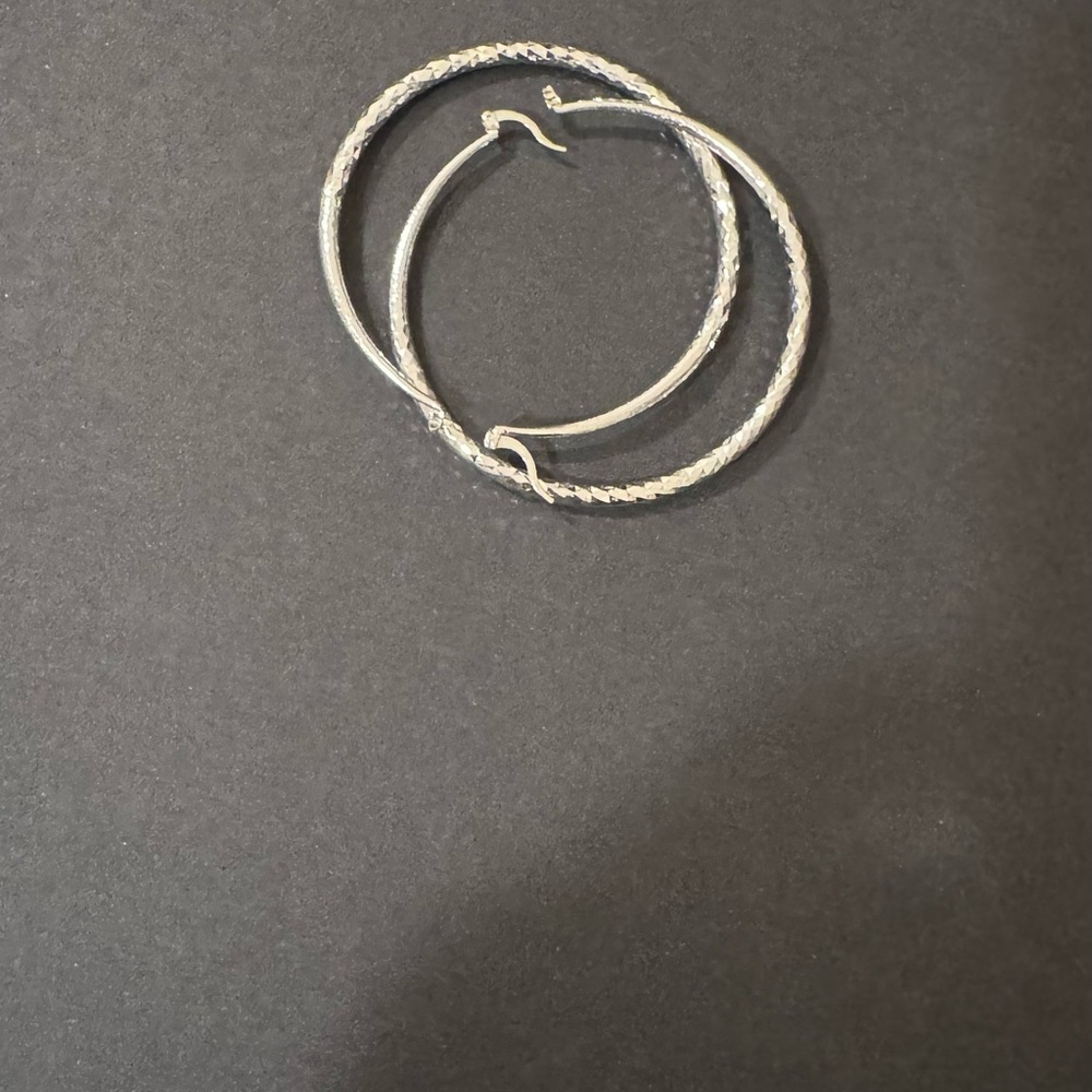 Coach hoop earrings.